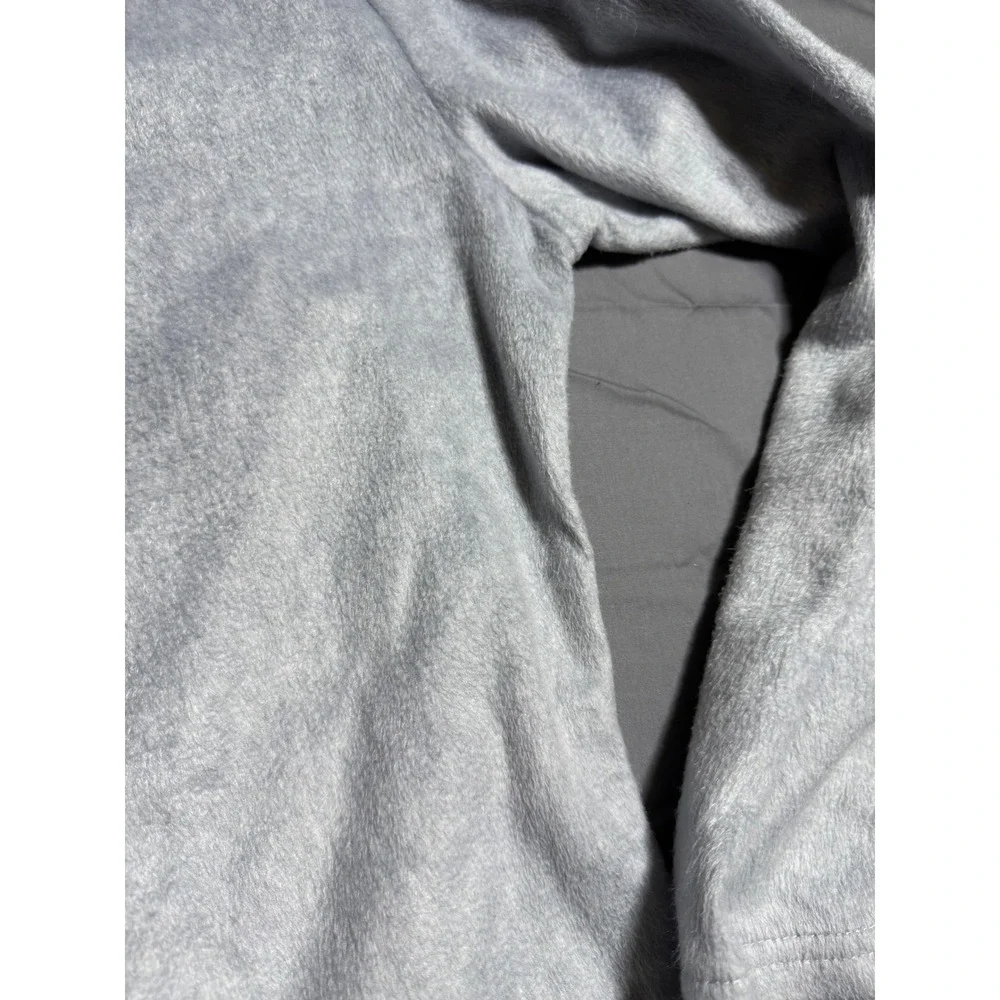 Disney Pajama Top Girls Size M 8-10 Gray Good Minnie Mouse Fleece Long Sleeve